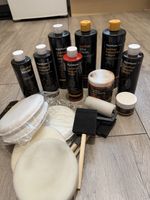 Leather Recolour & Repair Kit - Oxblood / Antique Red - Full Furniture Set