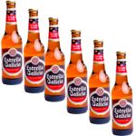 6x Spanish BEER Estrella Galicia Premium Pale Lager, Carvezas Pack of 6 -330ml