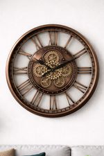 Kensington Doorboker Moving Gears Wall Clock- Steampunk - 54cm