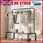 Heavy Duty Double Clothes Rail Hanging Rack Storage Garment Display Stand Shoes