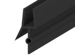 2 Pcs Black Shower Screen Seal Strip 4-6mm Glass Up to 14mm Gap Bath Door 900mm