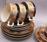 Japanese Satsuma Shimazu Millie Fleur 12 pieces tea set