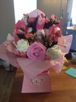 Its A Girl Handmade Upright Bouquet