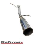 PIPE DYNAMICS - MK8 FIESTA 1.0 ECOBOOST - 2018+  BACK BOX MUFFLER DELETE EXHAUST