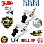 2x Toilet Seat Hinges Soft Close Quick Fit Heavy Duty Hinge Pair