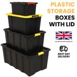25L 60L 100L 150L Plastic Storage Box with Lid – Heavy Duty Durable Container