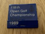 Vintage 1989 Open Championship Book Match Royal Troon Seve Ballesteros. Rare.