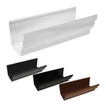 Ogee PVC Gutter FloPlast Niagara Rainwater UPVC Plastic Guttering Pipe 4m
