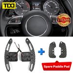 Real Carbon Fiber Magnetic Paddle Shifters for Steering wheel S4 S5 5RS3 S3 A3