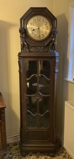 Antique, Unusual And Rare German Black Forest Grandfather Clock