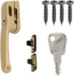 Fastener Casement Window Handle for Timber Surfaces | with Key, Mount/Wedge and