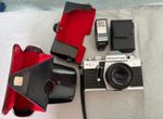 Praktica MTL3 Camera, Domiplan 2.8 / 50 Automatic Lens And Olympus PS 200 Flash.