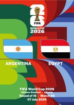 Program Argentina - Egypt World Cup 2026 Football Team