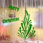Large Morden Design Christmas Tree Shop Window Wall Art Decoration Sticker Decal