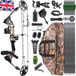 Compound Bow Set 20-70lbs Arrows Hunting Sight Bag Archery RH Target Shooting