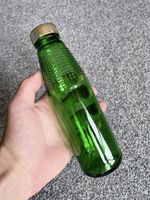 Rare Green NRG Lime Flavoured Glass Lucozade Bottle With Gold Plastic Cap