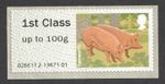 2012 1st up to 100g. Tamwoth Pig. Pigs. Farm Animals Post & Go. UM
