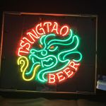 Beer Dragon Real Glass Neon Light Sign Custom For Bar Restaurant Shop 24"x20"