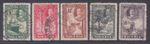 (F204-6) 1936 Nigeria mix of 5stamps KGV 1/2d to 6d (F)