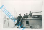  Post WW2 Photo Egypt  British REME Engineers On boat Suez Canal 3.5 x 2.5 inch