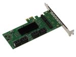 Controller Card PCIe 2.0 x1 to SATA 3 6G 8 Ports - CHIPSET MARVELL 88SE9215