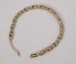 Solid 10k gold 2.1ct 100% Natural diamond baquette Tennis bracelet 7-8” 20cm 12g