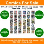 2000AD comics #300-399 - Choose prog issues - 1983 1984 1985 - Judge Dredd