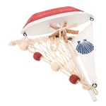 Wooden Retro Sailboat Figurine Nautical Home and Office Decor