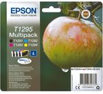 Genuine Epson T1295 Apple Black + Colour Multipack Ink Cartridges Boxed In date