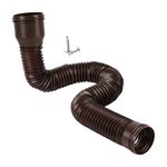 Rain Gutter Downspout Extensions Down Spout brown