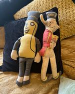 Force Wheat Flakes Sunny Jim & Mr Peanut Original Cloth Advertising Dolls