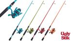Shakespeare Ugly Stik Hi-Lite 6ft Spinning Fishing Combo Rod Reel Pre Spooled