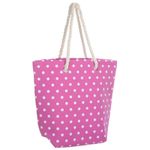 Wholesale Job Lot 10 x Pink Polka Dot Pattern Beach Bags (Slight Seconds) SALE