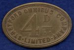 Manchester Stretford Omnibus Co 4d, 19th Century Transport Token (Ref. d1548)