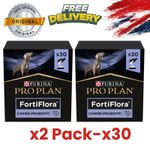 x2 Purina Pro Plan FortiFlora Dog Probiotic Supplement 30 x 1g Sachets