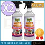 2 x WHITE VINEGAR SPRAY CLEANER 500ML DEEP POWER MULTI PURPOSE CLEANER WINDOWS