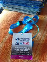 2016 SCOTTISH LEAGUE CUP FINAL Press Pass - HIBERNIAN v ROSS COUNTY