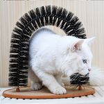 Cat Arch Self Groomer Massaging Scratching Pad Cat Brush Toy Pet Hair Remover