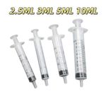 2.5ML 3ML 5ML 10ML Reusable Small Plastic Hydroponics Nutrient Measuring Syringe