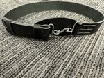 Reproduction Victorian Police Black Letter Snake Buckle Belts 34 Waist