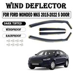 For Ford Mondeo MK5 2015-2022 5 Door Hatchback/Saloon Wind Deflectors 4pc Tinted