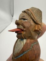 Vintage Hand Carved Novelty Mechanical Tongue Bottle Stopper