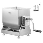 VEVOR Manual Meat Mixer 20L Tilt Tank Mixing Max 13.6 kg for Meat Sausage Mixer