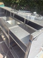 ServaClean Underbar Commercial bar Unit, 1 Bowl with 1 Drainboard speed rail