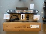 PergoStet wifi and bluetooth 1500w electric wall mounted patio heater. 