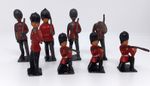 Vintage Metal Lead Hollow Cast Queens Royal Guard Soldiers x 8