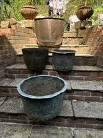 Copper Copper Antique Victorian Planter  , Or For Logs