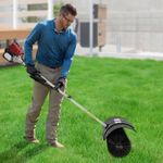 Gas Power Nylon Brush Broom Sweeper Artificial Grass Driveway Turf Snow Clean UK