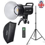 Godox SL100D 5600K Studio LED Video Light with 60x90cm Grid Softbox Light Stand