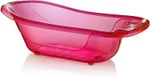 Large 50 Litre Aqua Pink Clear Transparent Baby Bath Tub